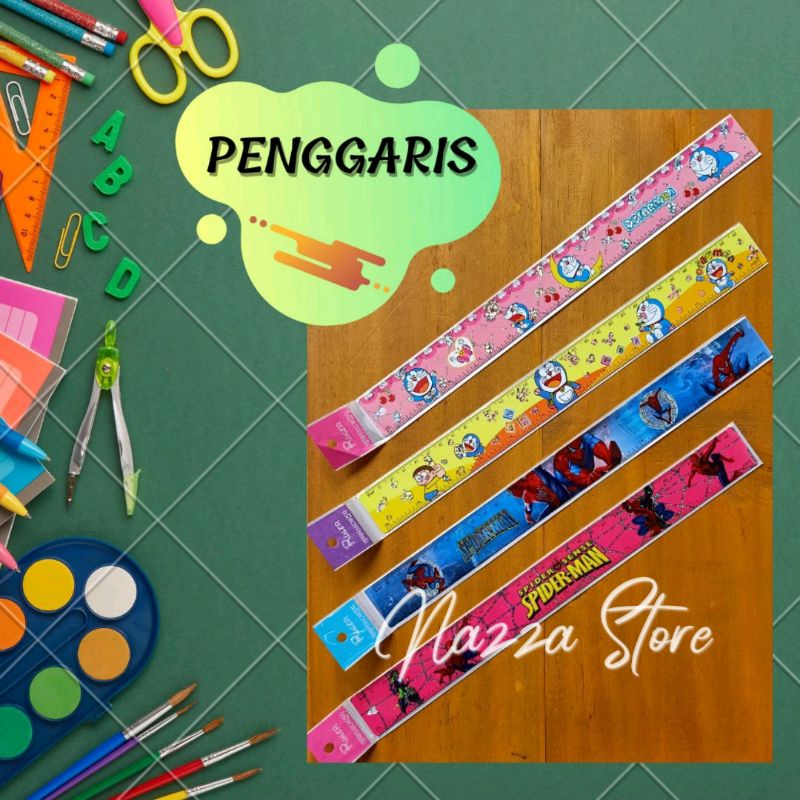 Jual Penggaris Besi Karakter Fancy 30 Cm Indonesia Shopee Indonesia