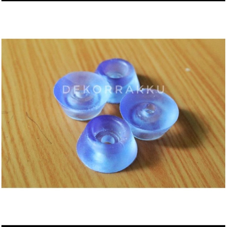 Jual Karet Kaki Meja Kursi Bulat Bening 21MM Bumper Glass Karet Anti