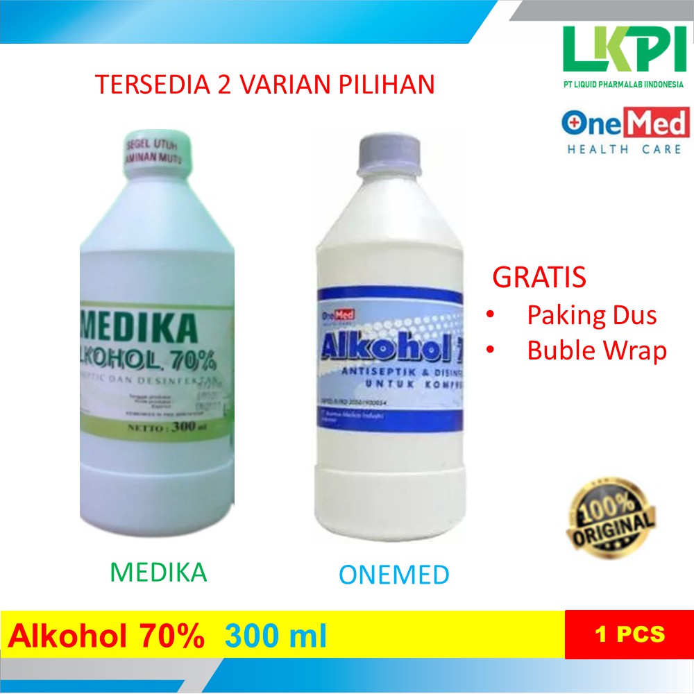 Jual Termurah Alkohol 70 Ukuran Kemasan 300Ml Antiseptik Antiseptic