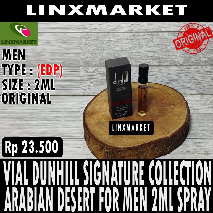 Jual ORIGINAL SAMPLE VIAL ALFRED DUNHILL SIGNATURE COLLECTION ARABIAN