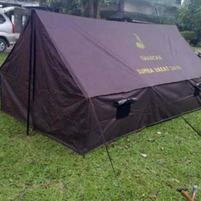 Jual Juw5 Tenda Pramuka D300 Standart Tni 3X4 Fullset Alas Tiang Tali