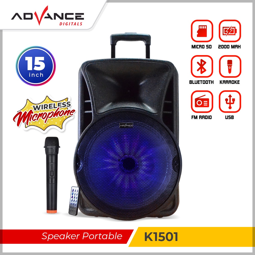 Jual Speaker Portable Bluetooth Meeting Advance K Inch Garansi