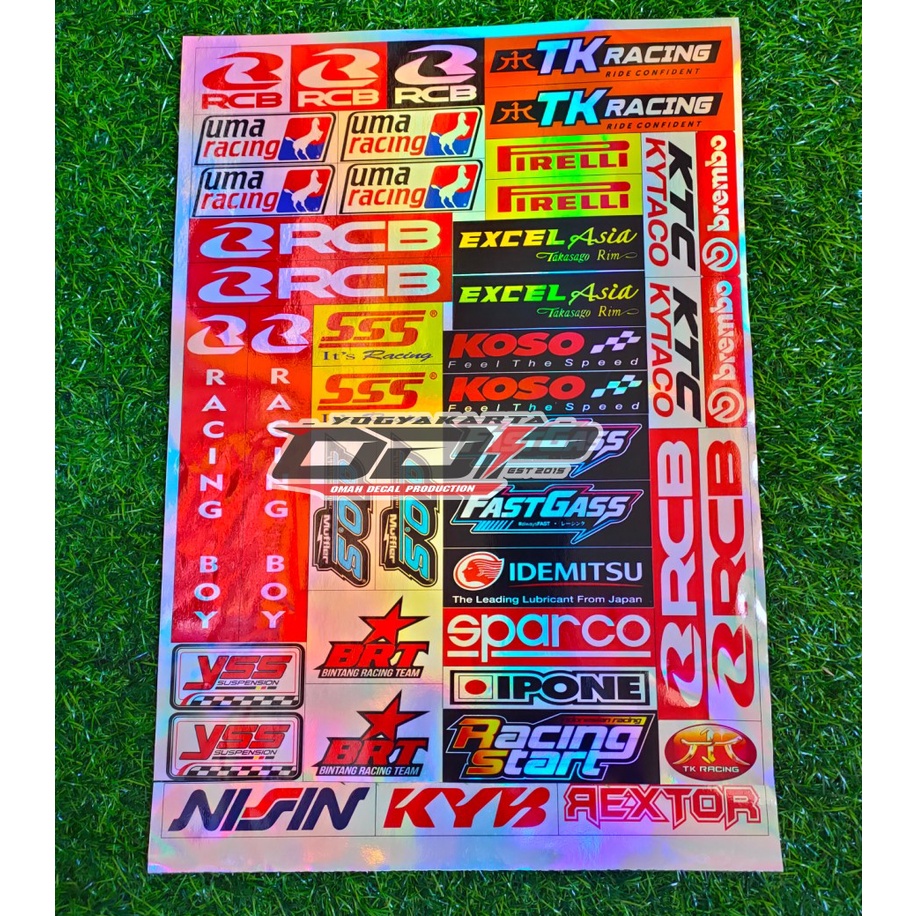 Jual Aksesoris Stiker Pack Racing Logo Rcb Brt Motul Iphone Brembo