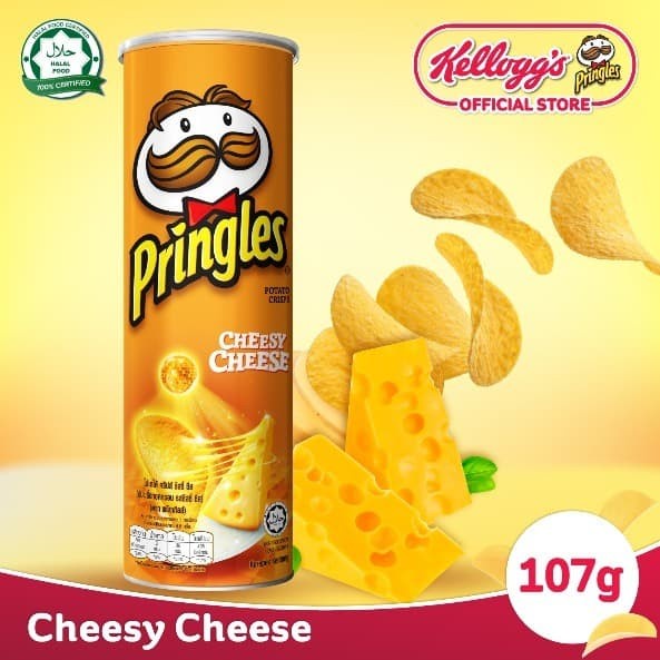 Jual Pringles Cheesy Cheese Keripik 107 Gr Indonesia Shopee Indonesia