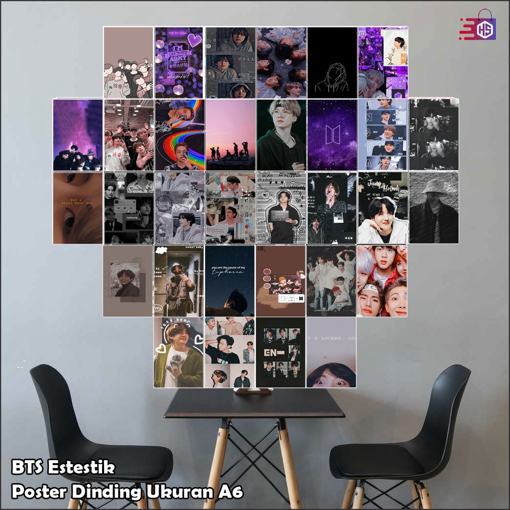 Jual Poster Dinding Kamar Tema Bts Ukuran A Poster Kamar Bts Foto