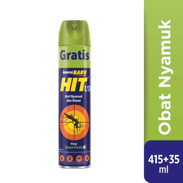 Jual Hit Aerosol Green Forest 415 35ml Obat Nyamuk Bunuh Nyamuk