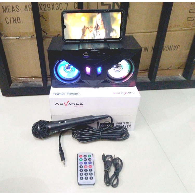 Jual Speaker Advance S Bluetooth Free Mic Karaoke Portabel Speaker