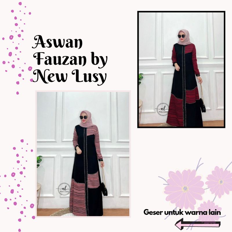 Jual Aswan Fauzan Dress By New Lusy Gamis Aswan Fauzan By New Lusy