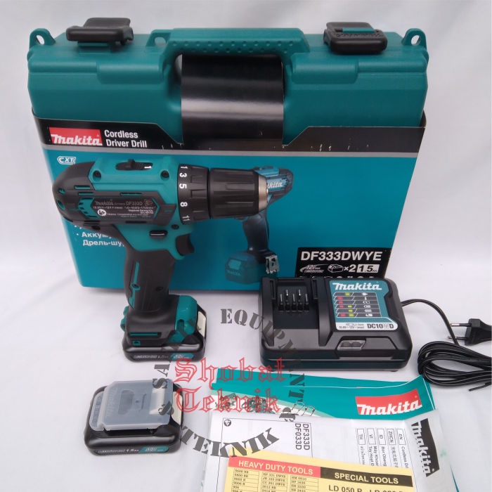 Jual Mesin Bor Besi Cordless Makita Df Dwye Baterai Indonesia