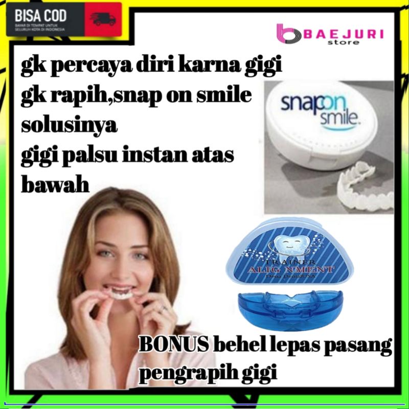 Jual Gigi Palsu Instan Atas Bawah Snap On Smile Veneers 100 Original