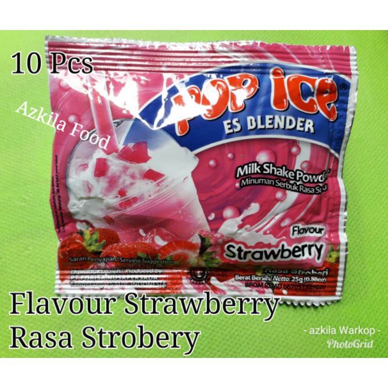 Jual Popice Es Blender Rasa Strobery Shopee Indonesia