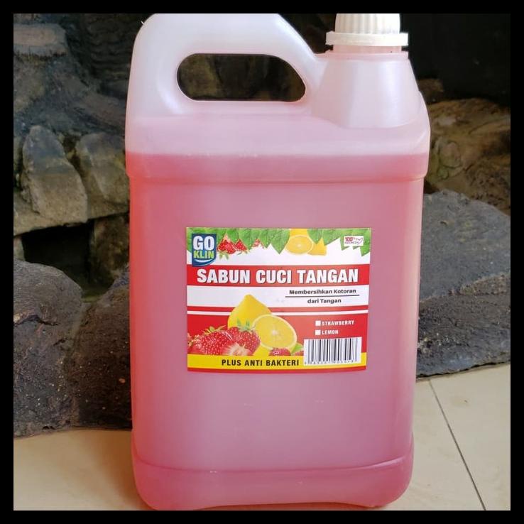 Jual Sabun Cuci Tangan Hand Soap Liter Wangi Strawberry Dan Lemon