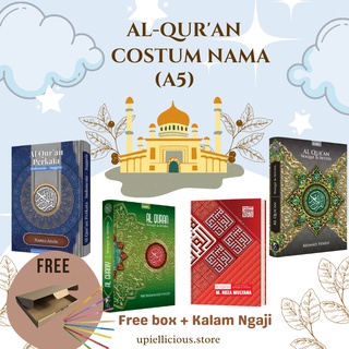 Jual Al Quran Custom Nama SIze A5 Alquran Custom Nama Quran Costum