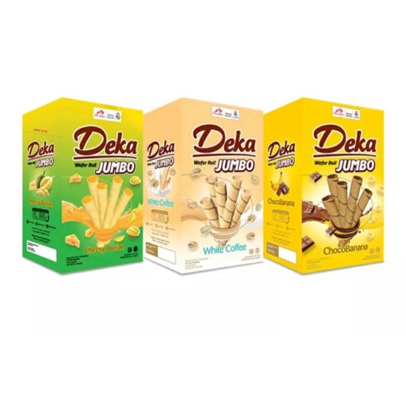 Jual Deka Wafer Roll Jumbo Box Isi 20 Pcs X 16gr Shopee Indonesia