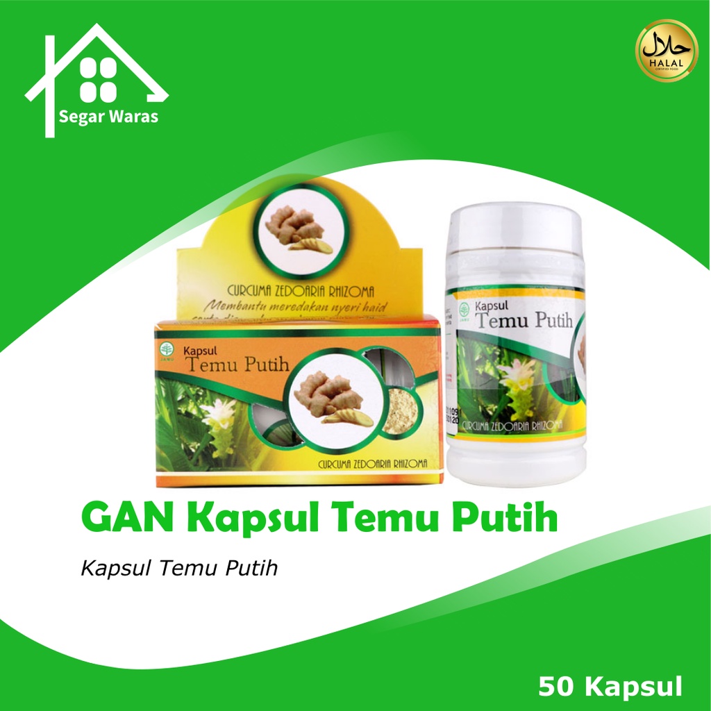 Jual GRIYA ANNUR Kapsul Temu Putih 50 Kapsul Obat Herbal Asam Lambung