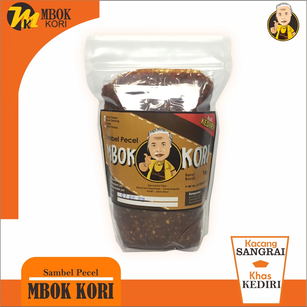 Jual Sambel Pecel Kediri Mbok Kori Rasa Pedas 1 Kg Shopee Indonesia