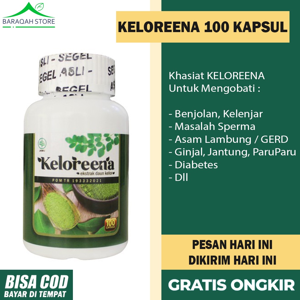 Jual Keloreena Original Ekstrak Daun Kelor Asli Obat Kanker Tumor