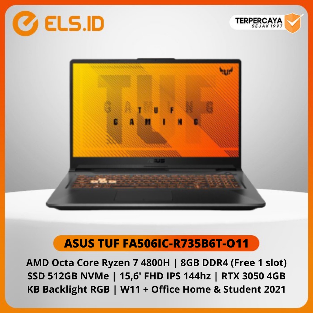 Jual Laptop Asus Tuf Fa Ic R B T O Amd Ryzen H Gb Ssd