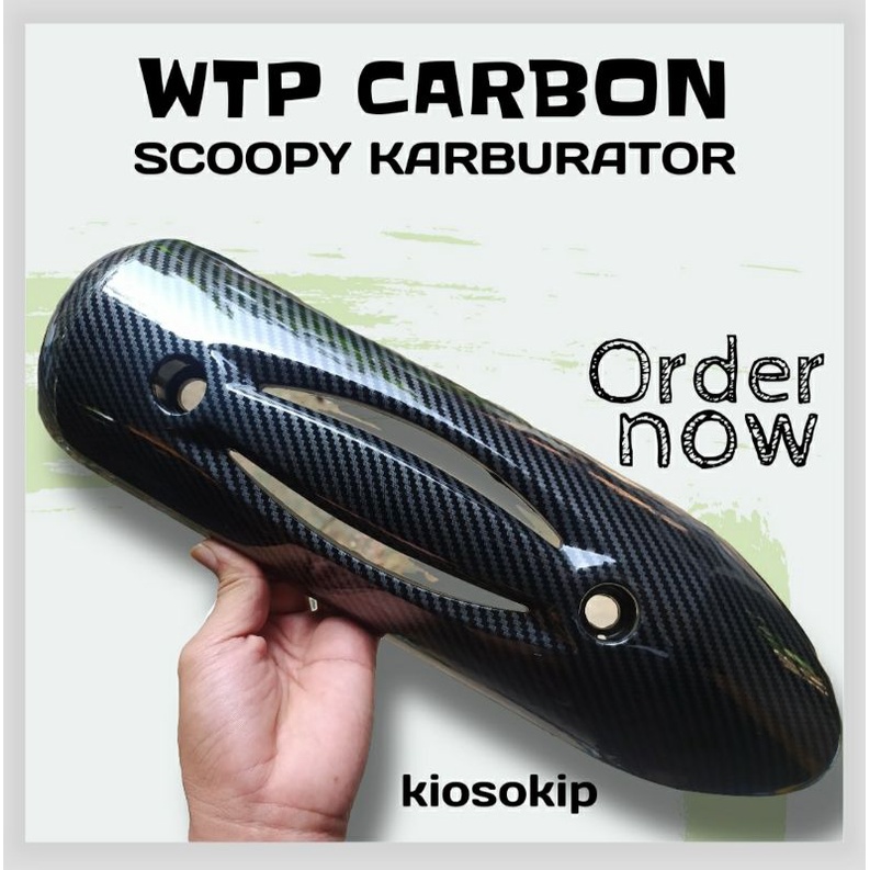 Jual Tutup Knalpot Scoopy Karburator Scoopy Karburator Carbon Cover