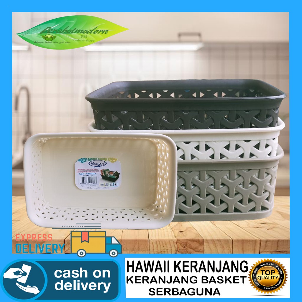 COD Keranjang Plastik Castalla 5790 S Hawaii Baki Nampan Tray Wadah