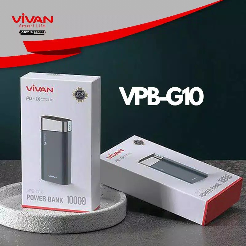 Jual ORIGINAL POWERBANK 10000mah TWO WAY FAST CHARGING PD QC3 0 VIVAN