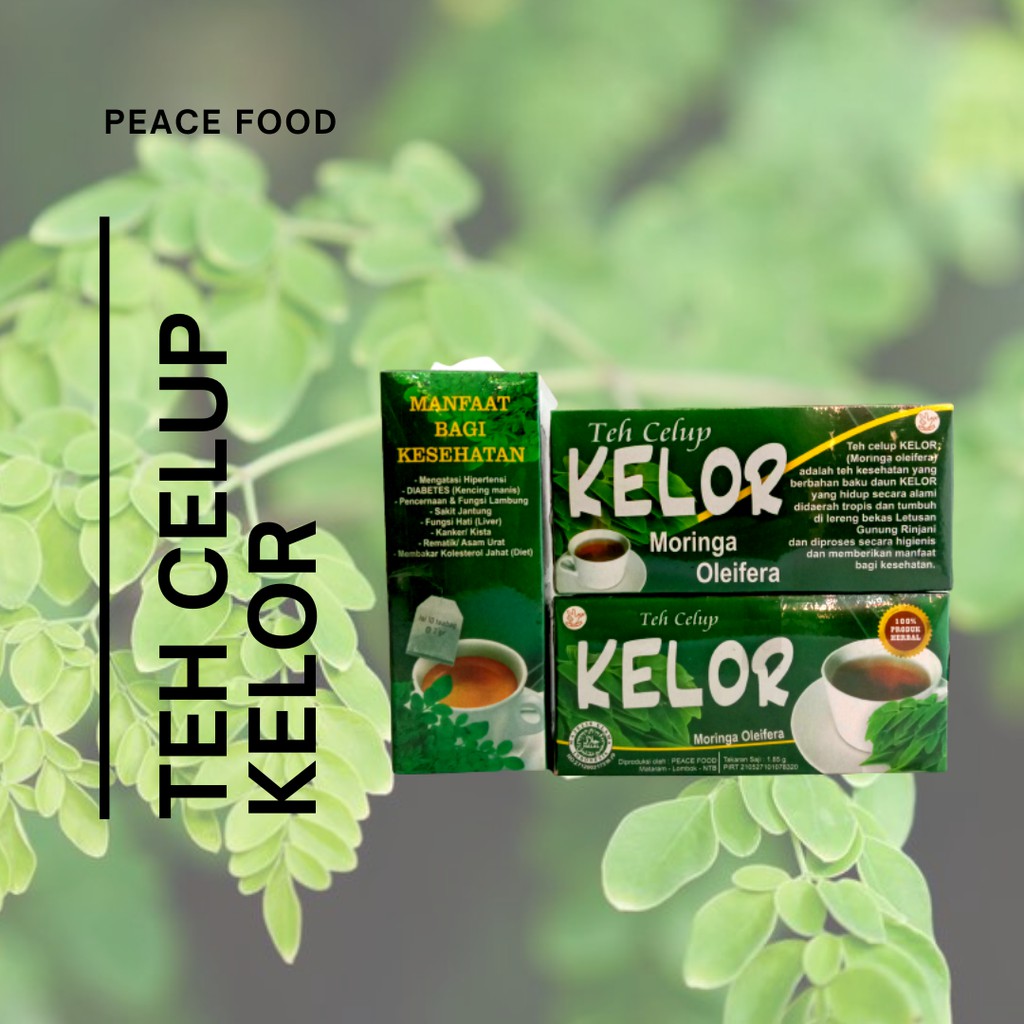 Teh Daun Kelor Moringa Oleifera Teh Herbal Teh Celup Kelor Lombok