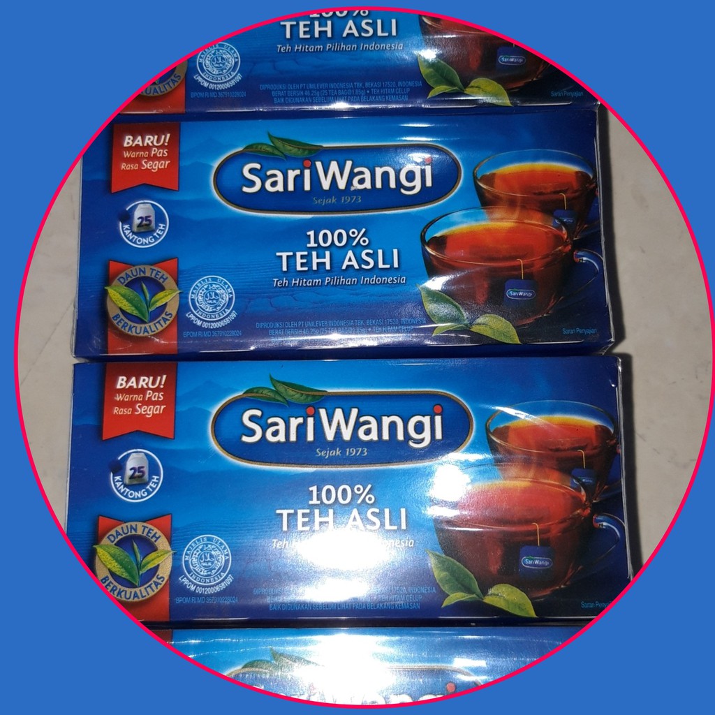 Jual Teh Sariwangi Box Isi 25 Kantung Celup Shopee Indonesia