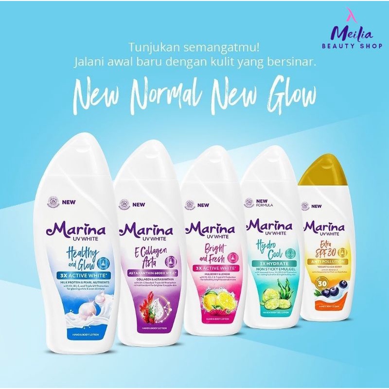 Jual Marina Uv White Body Lotion Ml Shopee Indonesia