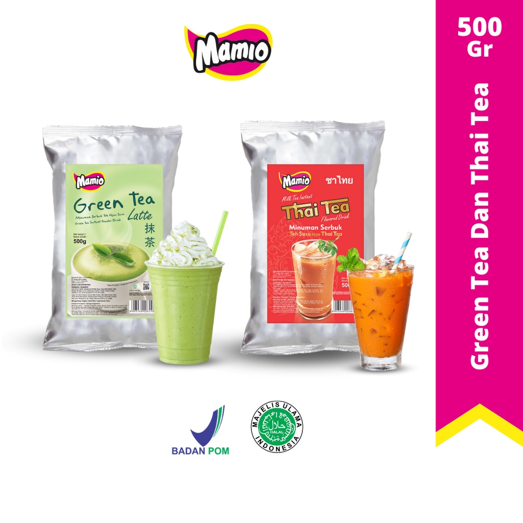 Jual Mamio Green Tea Dan Thai Tea Shopee Indonesia