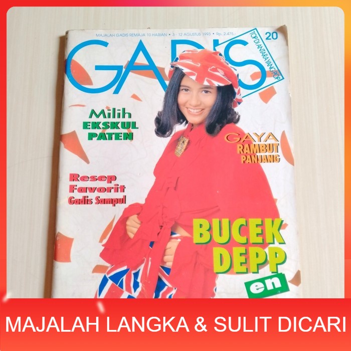 Jual Majalah Gadis No Agu Cover Meisya Siregar Langka Shopee