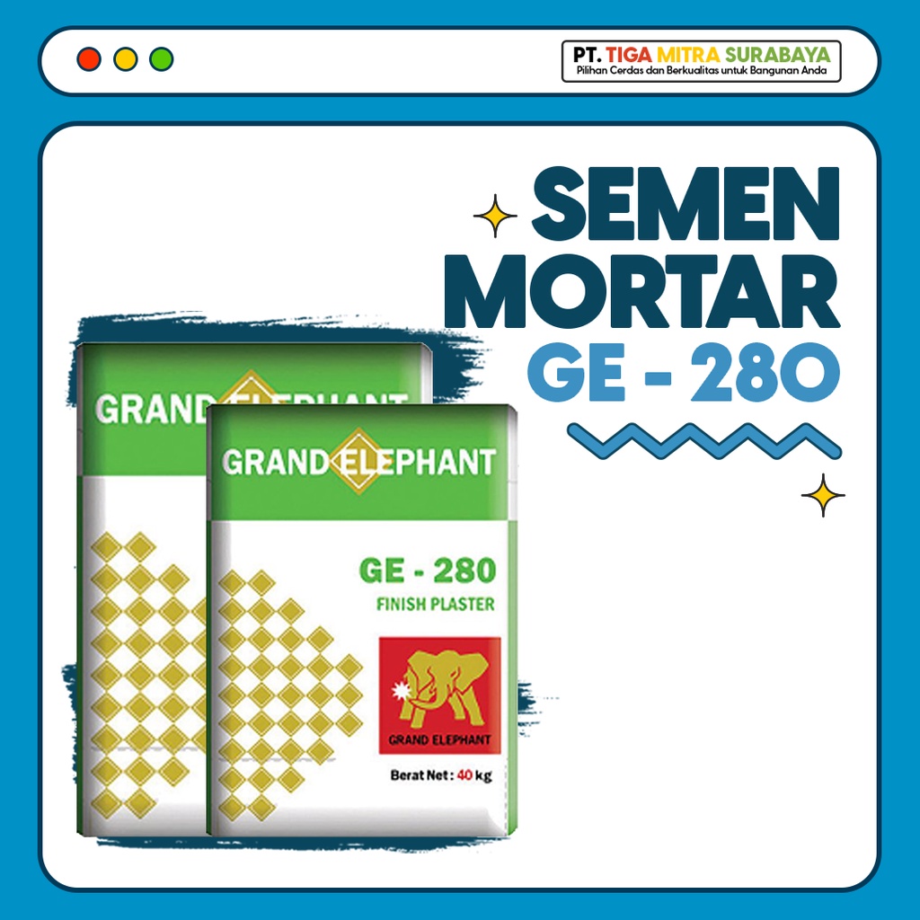 Jual Semen Mortar Finish Plester GE 280 Semen Mortar Render Indonesia