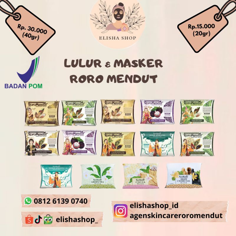 Jual Lulur Masker Roro Mendut Kemasan Mini Gram Shopee Indonesia