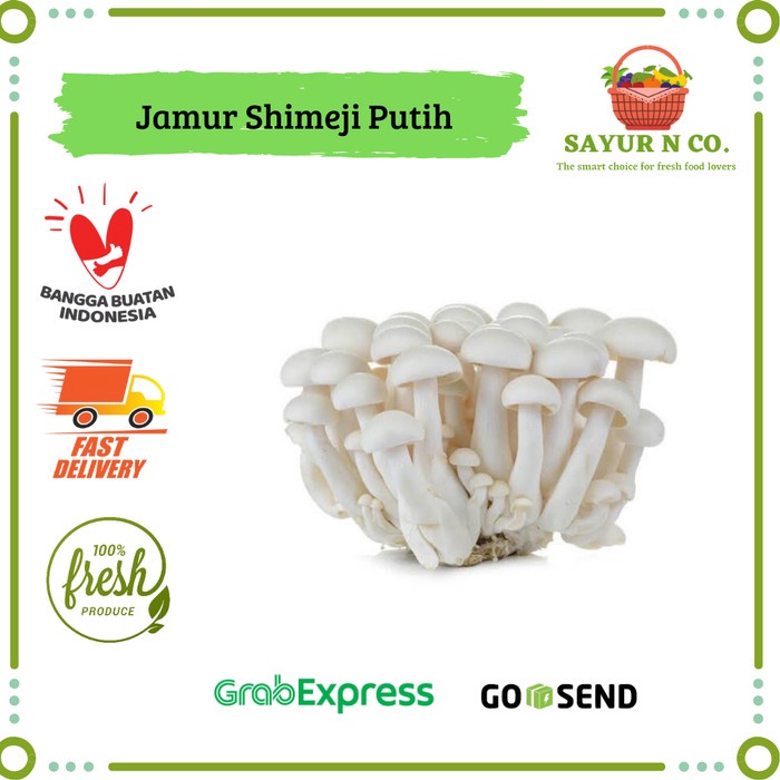 Jual Jamur Shimeji Putih 150gr Sayur N Co Bekasi Shopee Indonesia