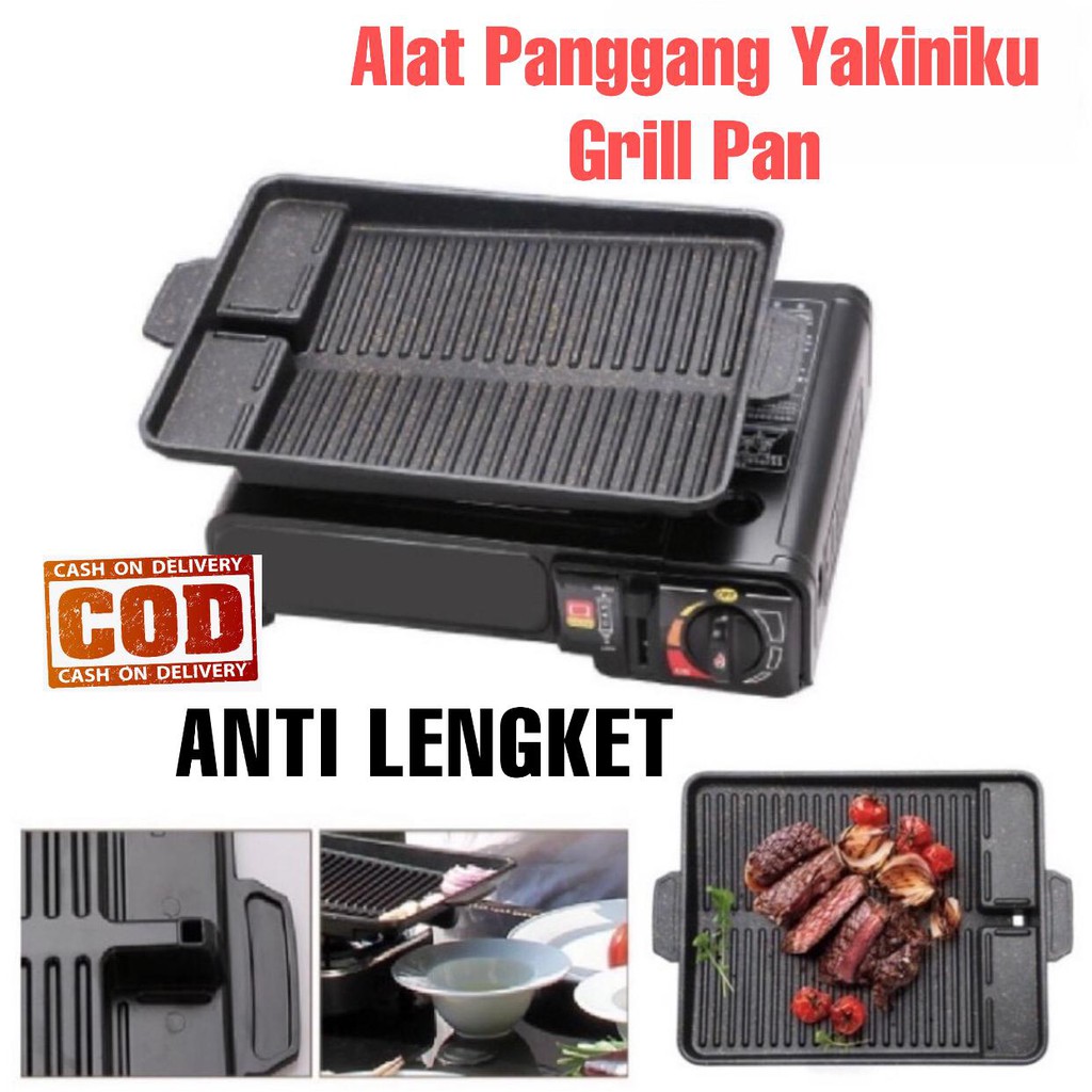 Jual Barbeque Grill Pan Alat Pemanggang Bbq Grill Pan Non Stick Alat