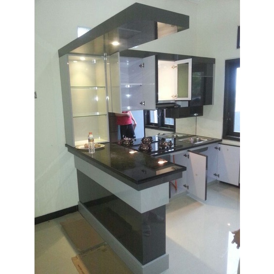 Jual Meja Bar Custom Hpl Minimalis Modern Luxury Non Rakitan Bisa