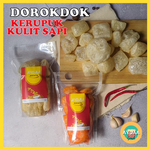 Jual DOROKDOK KERUPUK KULIT SAPI ASLI SNACK CEMILAN MAKANAN RINGAN