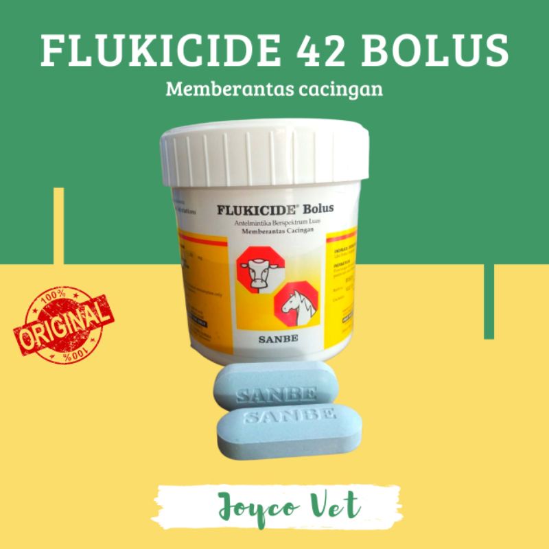 Jual Verm O Bolus Flukicide Bolus Sanbe Obat Cacing Hewan Ternak