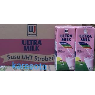 Jual ULTRAJAYA Ultra Milk Susu UHT Stroberi 250ml Shopee Indonesia