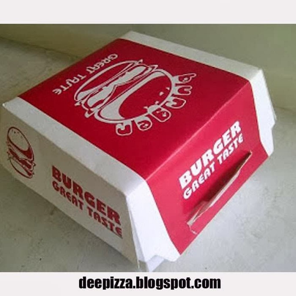 Jual Box Burger Kardus Kemasan Burger Pcs Shopee Indonesia