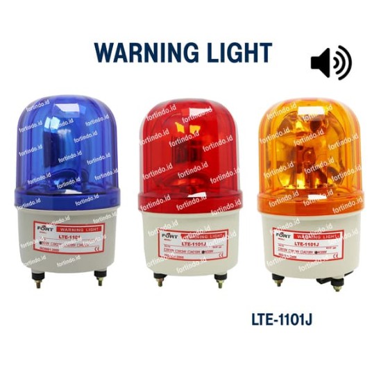 Jual Warning Light Rotary Lte J Lampu Neon Buzzer Bunyi Merk