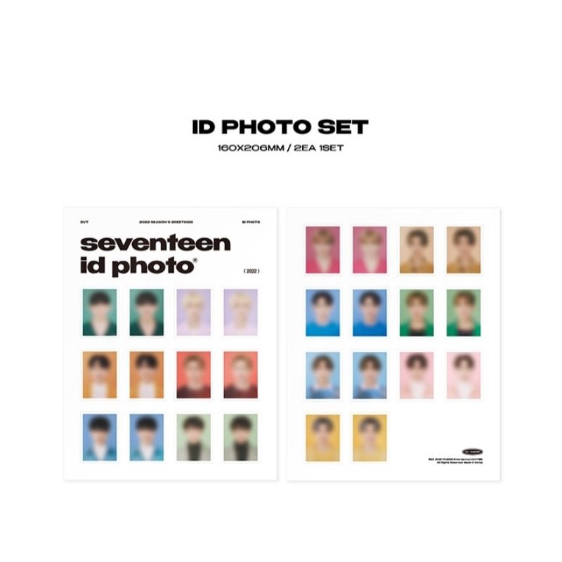 Jual Official Id Photo Set Seventeen Season Greeting Sg 2022 Scoups