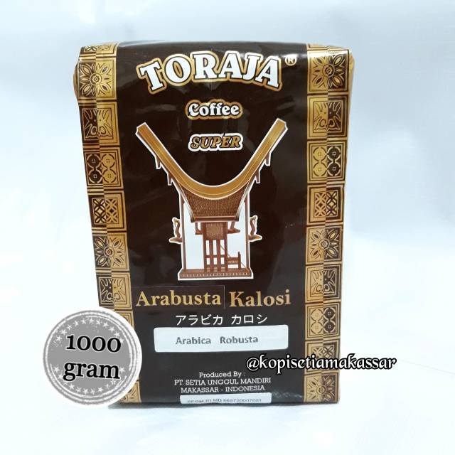 Jual Kopi Toraja Arabusta Kalosi 1 Kg Indonesia Shopee Indonesia