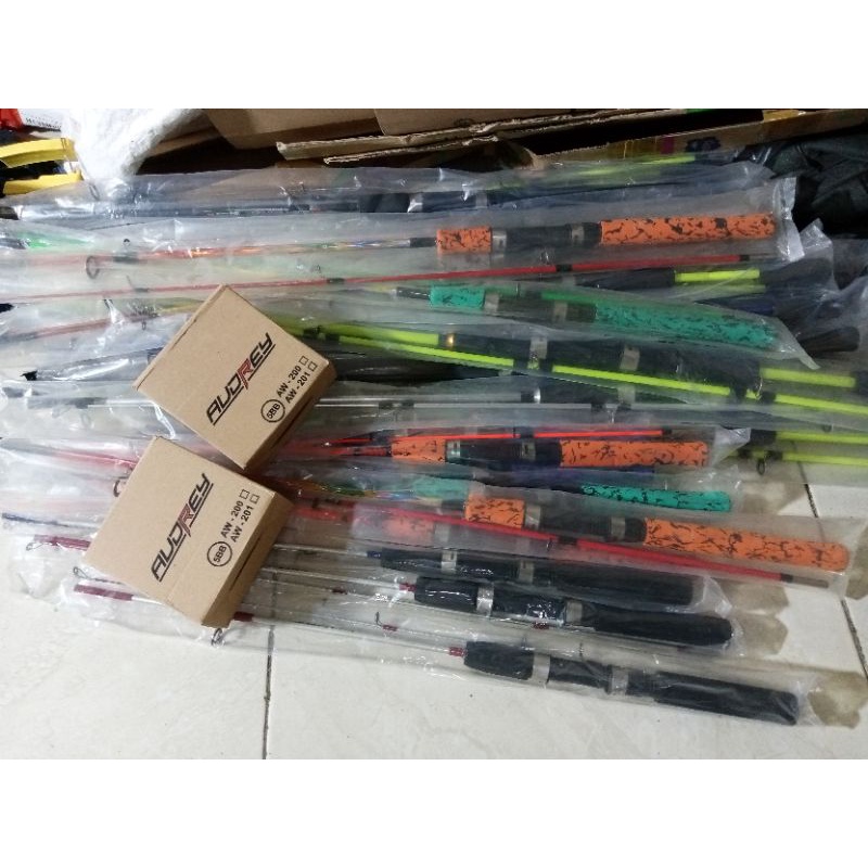 Jual Set Joran Sambung Fiber Panjang Cm Reel Audrey Random