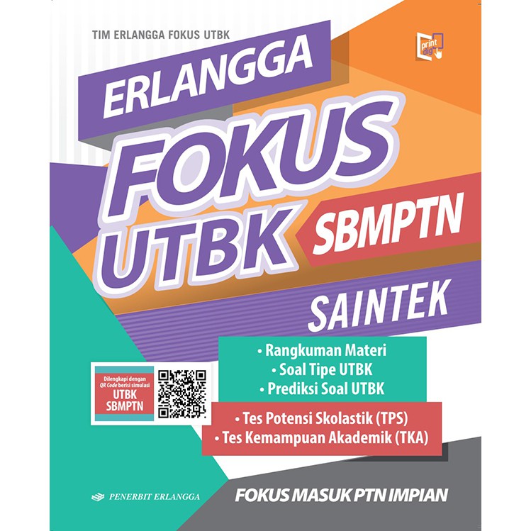 Jual Buku Erlangga Fokus Utbk Sbmptn Saintek Shopee Indonesia