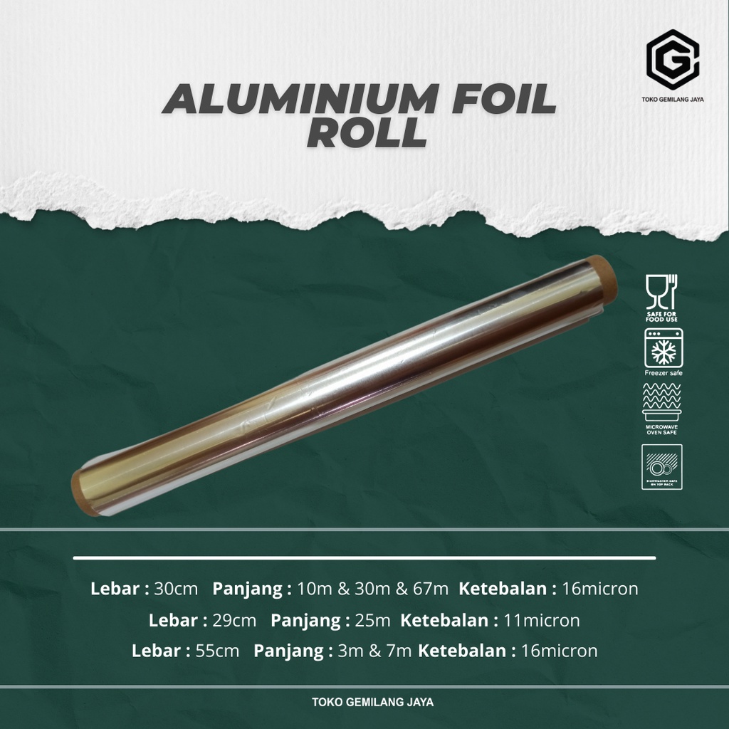 Jual ALUMINIUM FOIL ROLL FOIL WRAP KERTAS ALUMUNIUM FOIL FOOD