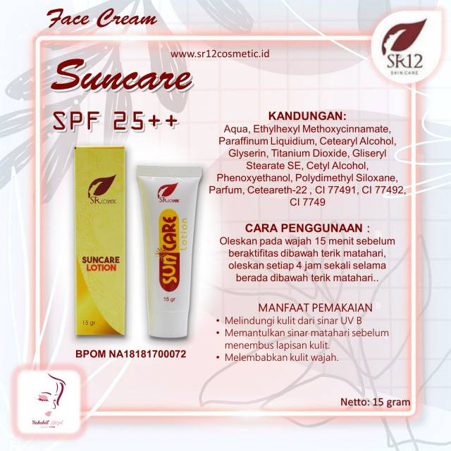 Jual Suncare Lotion Spf Sr Sangat Cocok Untuk Membantu