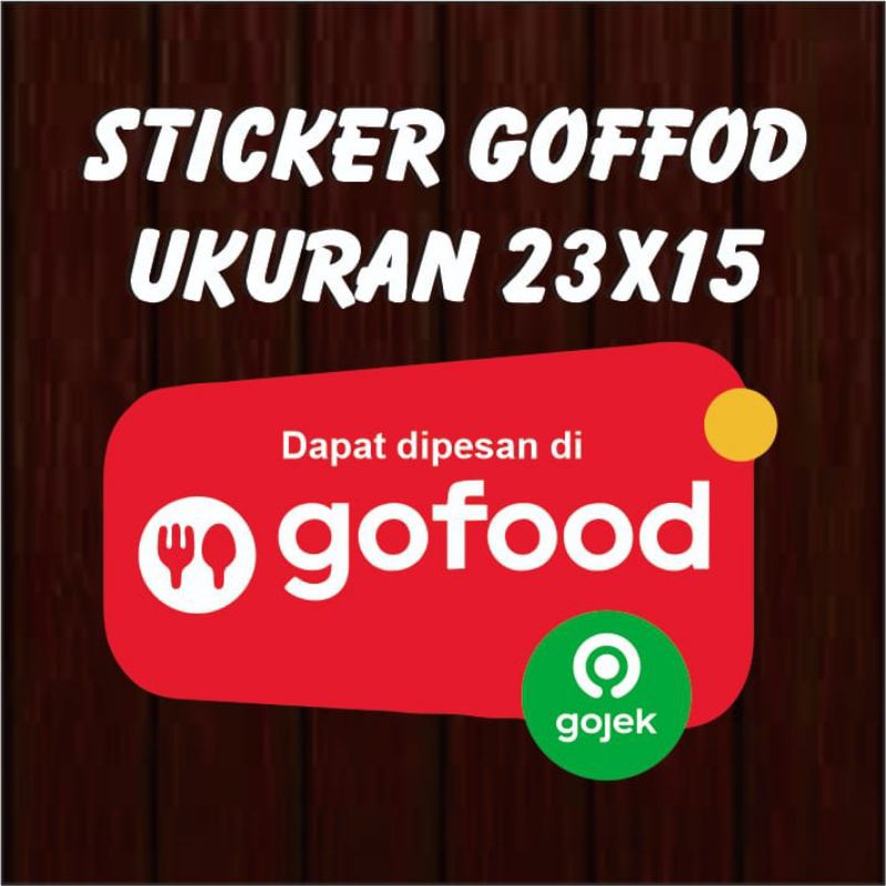 Jual STIKER GOFOOD STICKER GO FOODvinyl Putih Waterproof Tahan Air