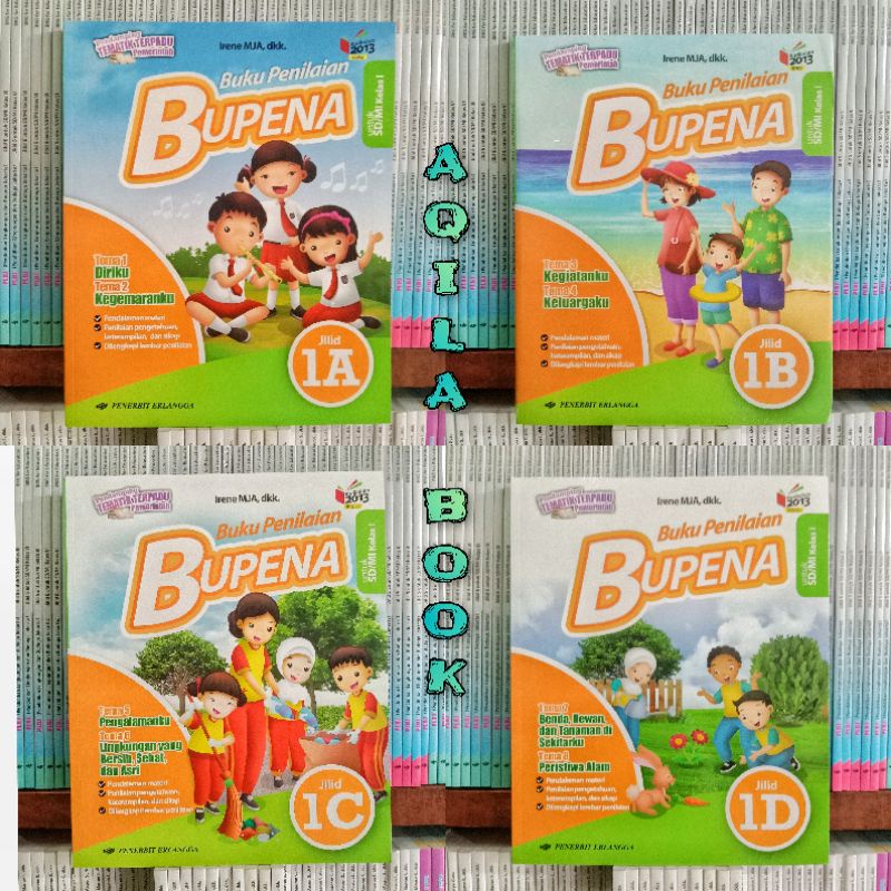 Jual BUKU BUPENA 1A 1B 1C 1D Untuk SD Kelas 1 Kurikulum 2013 Revisi