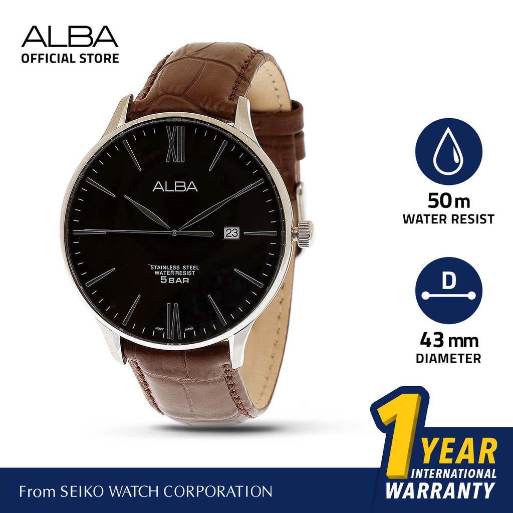 Jual Jam Tangan Pria Alba Prestige Quartz Leather As E Original