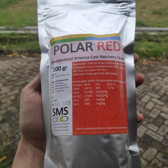 Jual Perawatan Hewan Mantap Artemia Instant Polar Red 500 Gram Polar